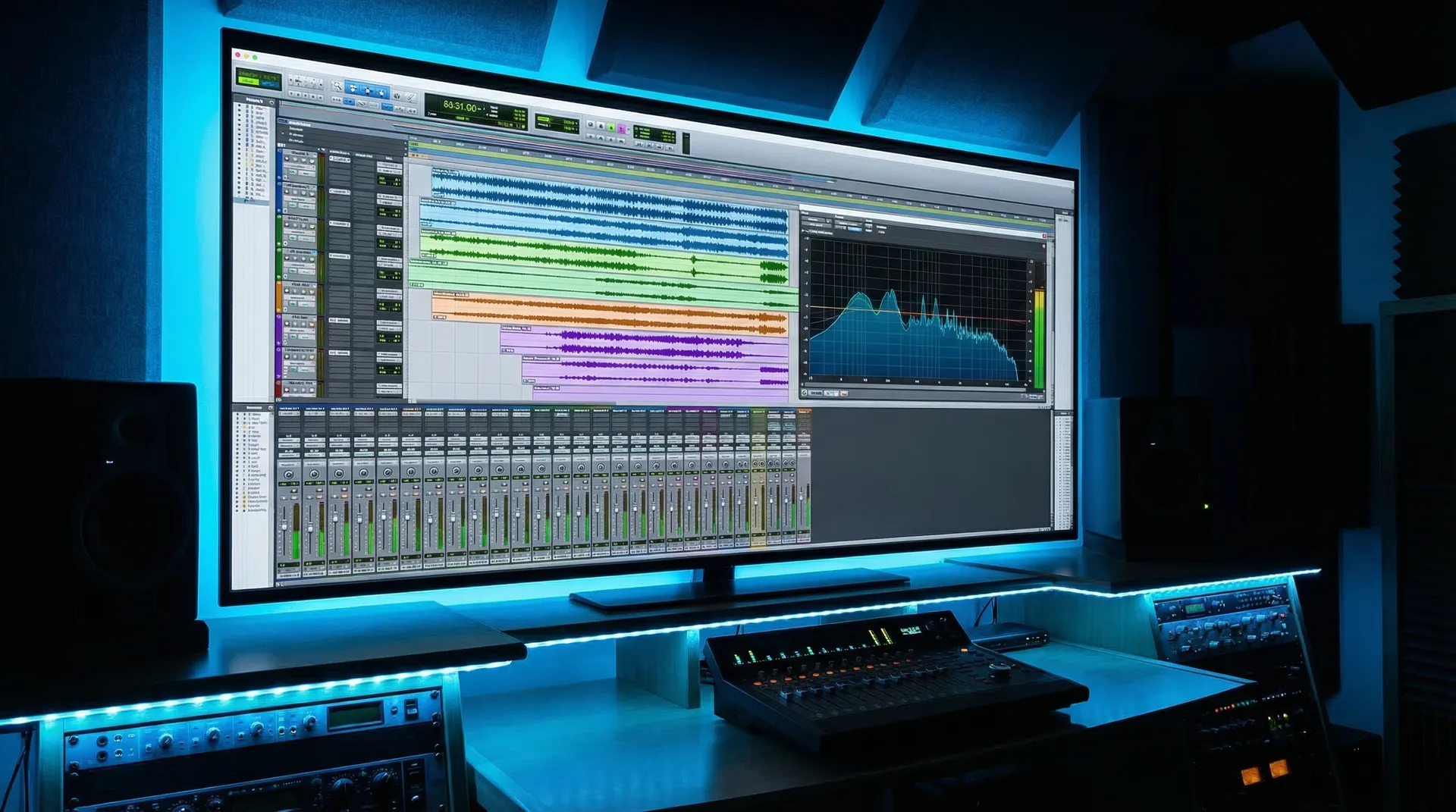 半岛bob体育网站在线混音台 DAW 界面